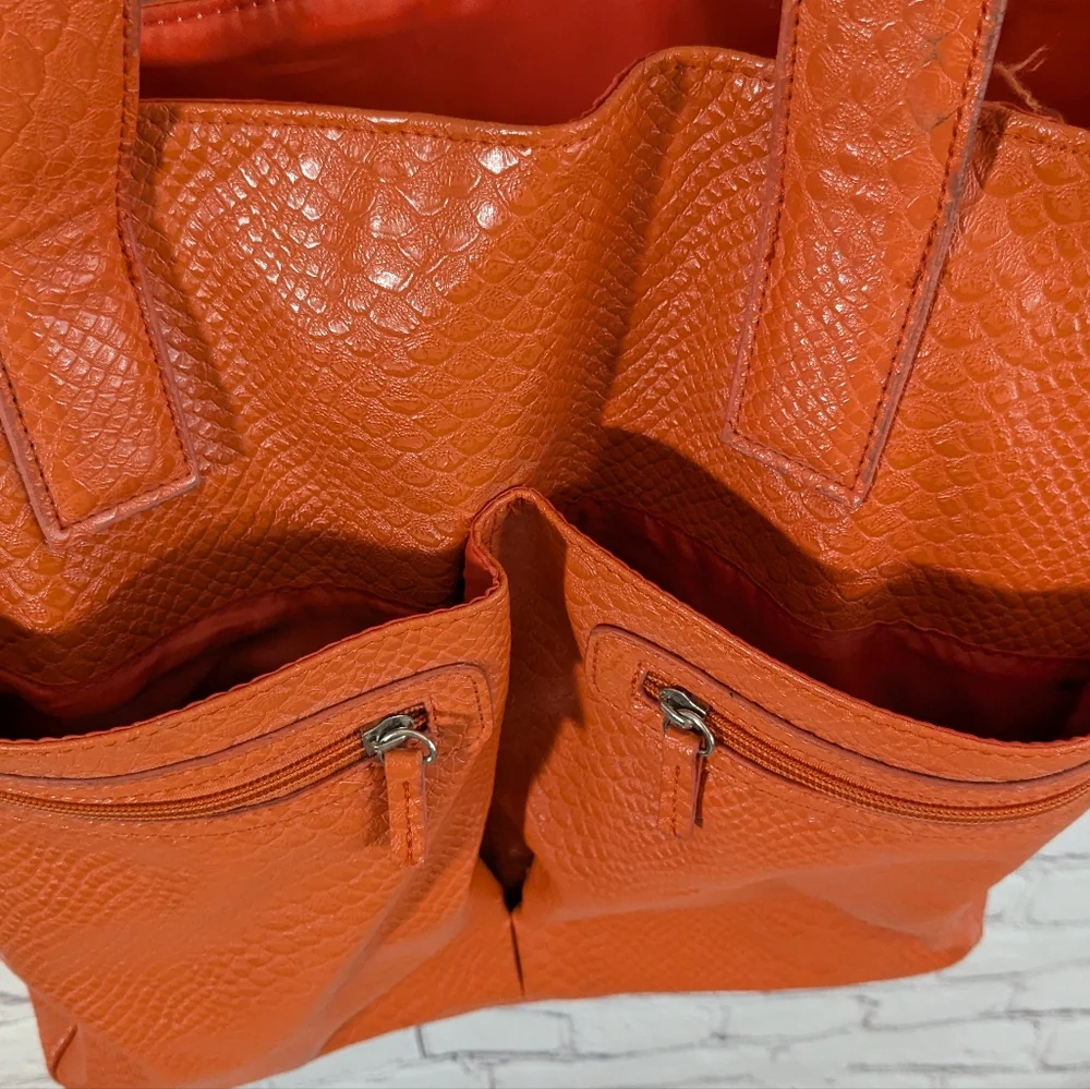 Neiman Marcus Orange Tote - Picture 3 of 8